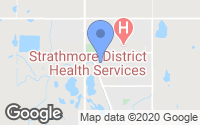 Map of Strathmore, AB